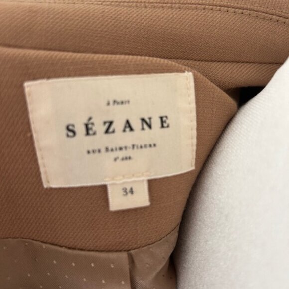 Sezane Christie Jacket in Camel Size 34 - Picture 9 of 12